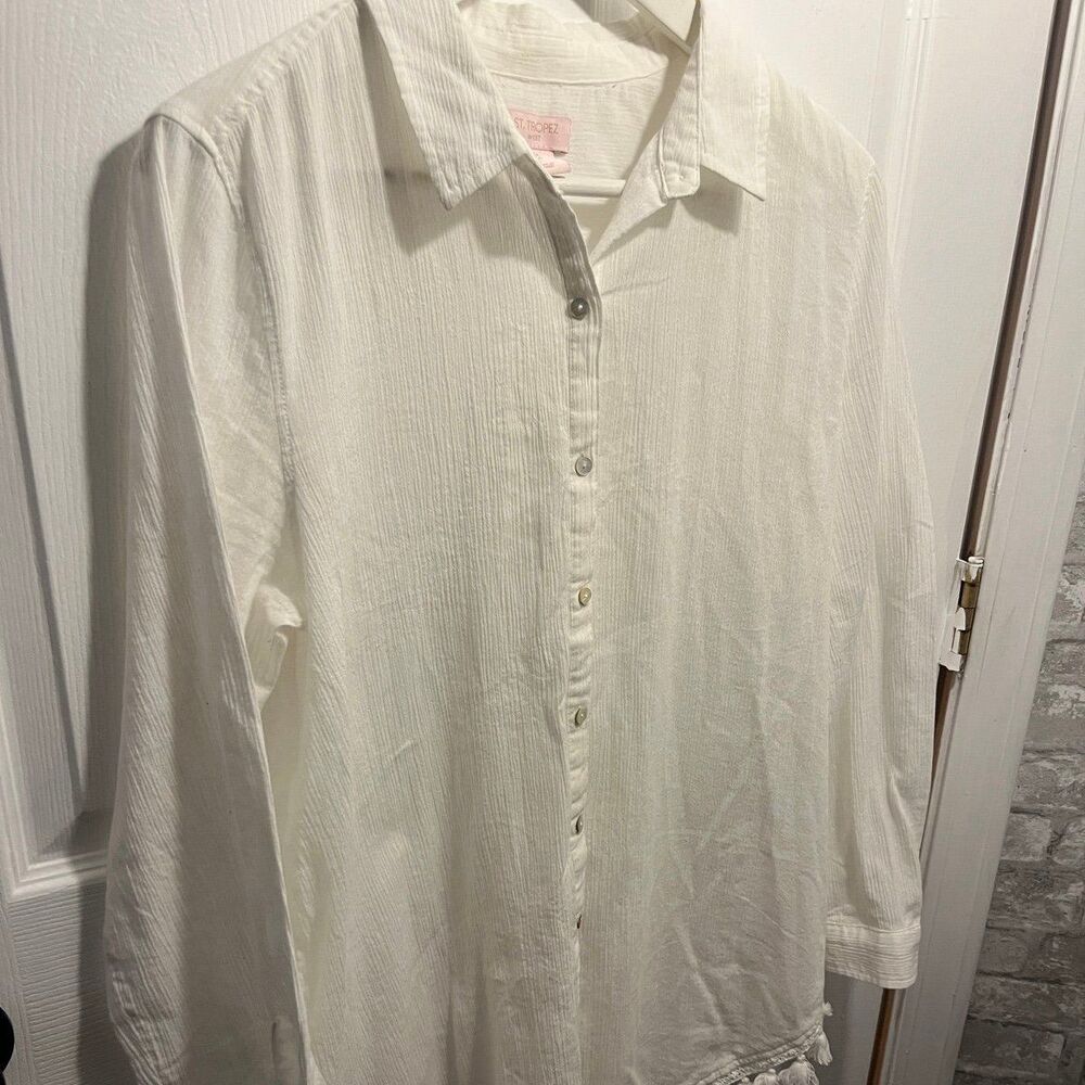 Women's Large Blouse ST. TROPEZ Top Shirt